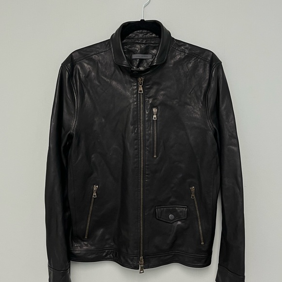 John Varvatos York Leather Jacket. size EU 46 USA 36. - Picture 10 of 16